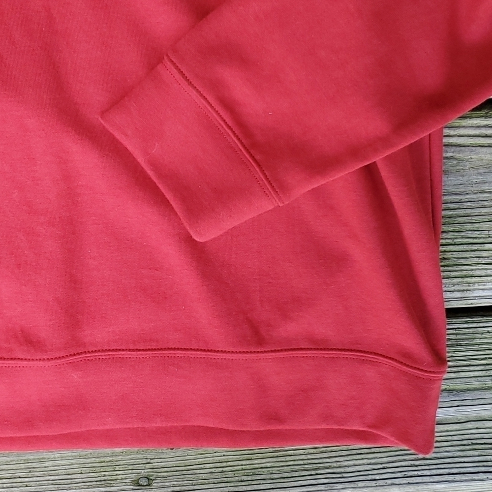 Calvin Klein Mens Classic Quarter Zip Pullover NWT  red Large - Picture 4 of 6